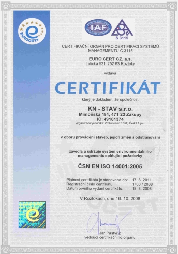 Certifik�t jakosti